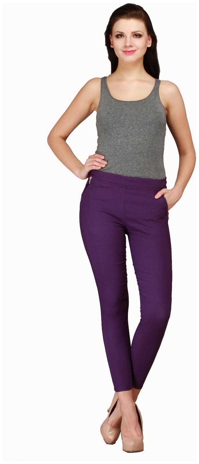 

Sritika Women Purple Straight fit Jegging