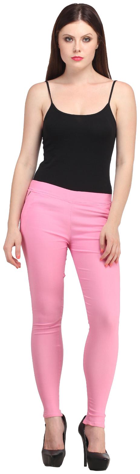 

Sritika Women Pink Straight fit Jegging