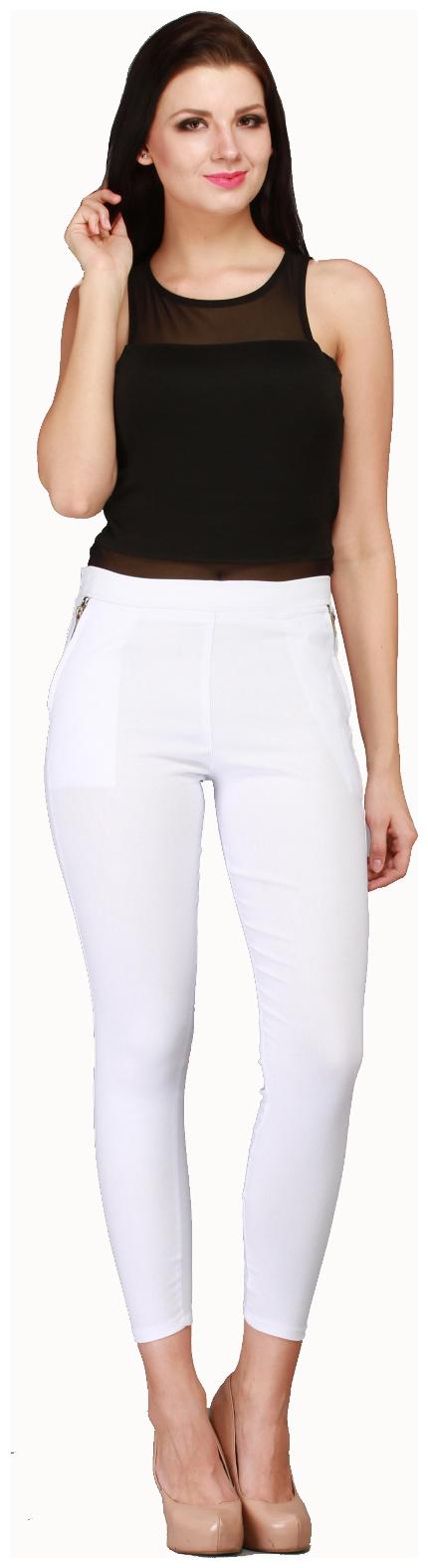 

Sritika Women White Straight fit Jegging