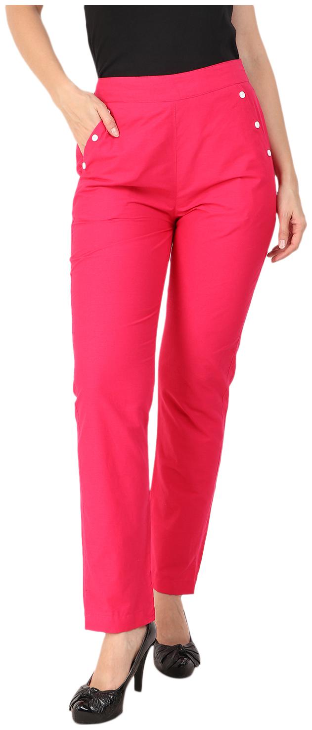 

Sritika Women Pink Straight fit Regular trousers