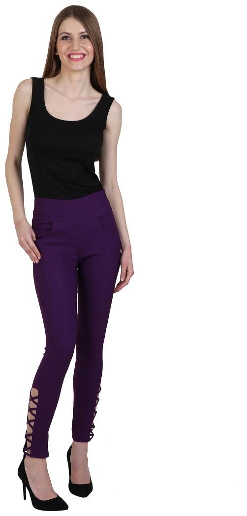 

Sritika Women Purple Straight fit Jegging