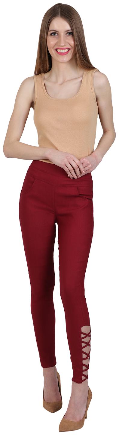 

Sritika Women Maroon Straight fit Jegging