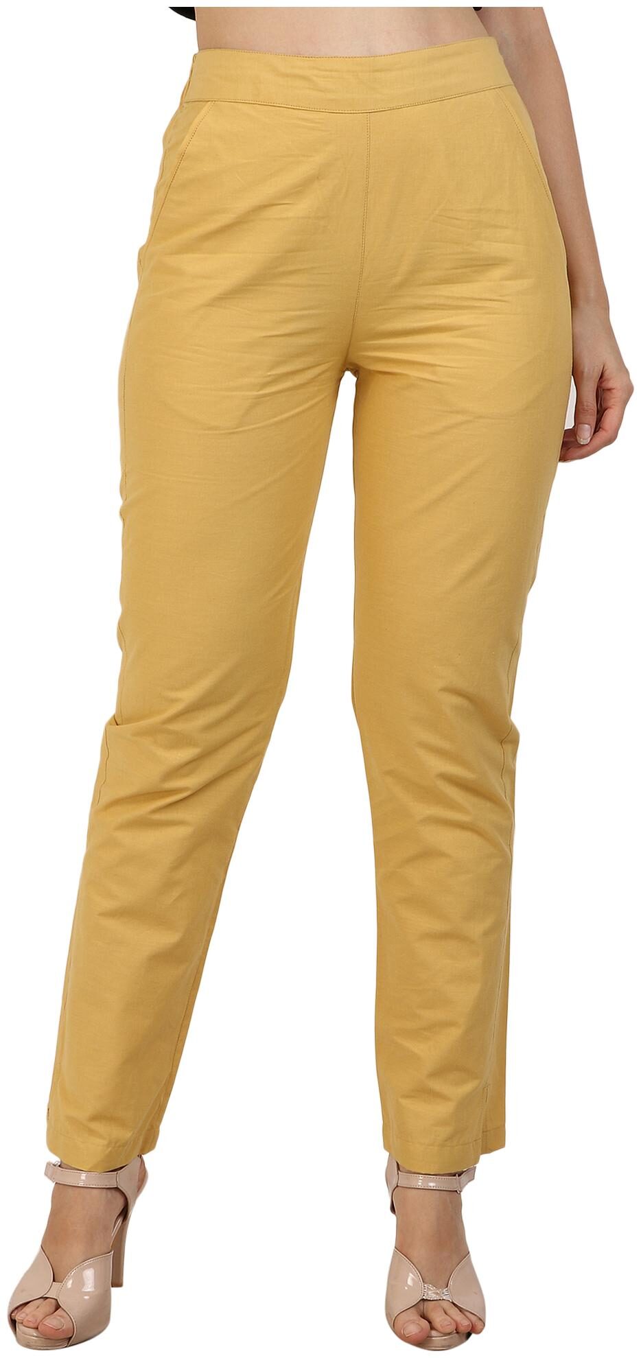 

Sritika Women Yellow Straight fit Regular trousers