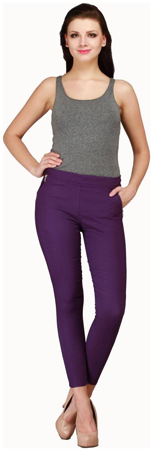 Sritika Women Purple Straight fit Jegging