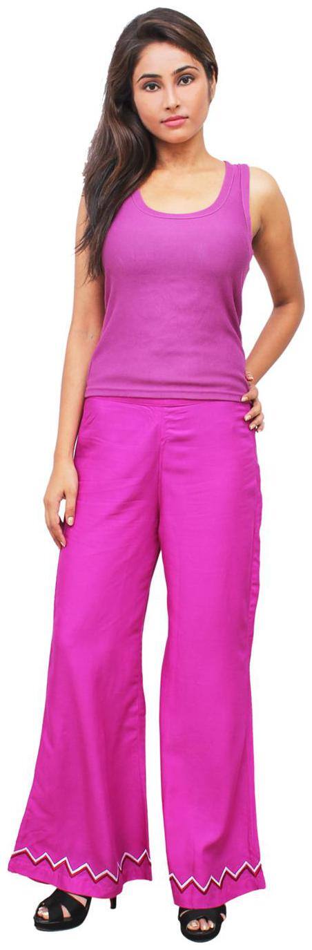 Sritika Solid And Embroidery Design Palazzo