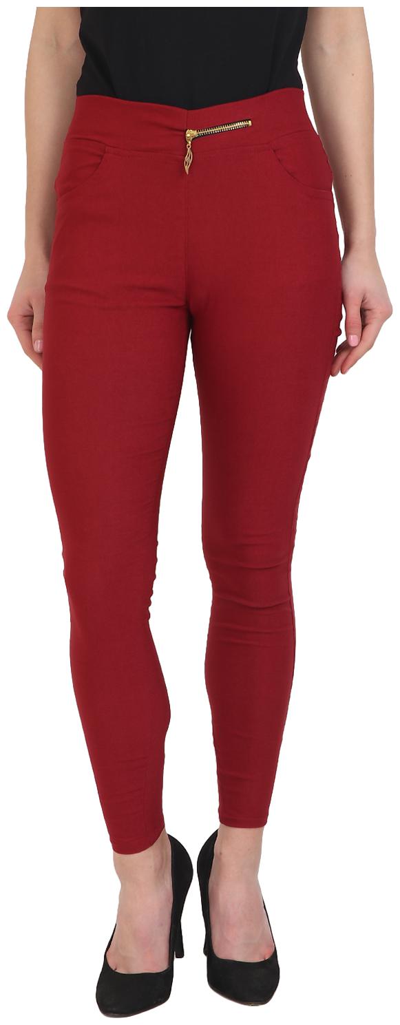 

Sritika Women Maroon Straight fit Jeans