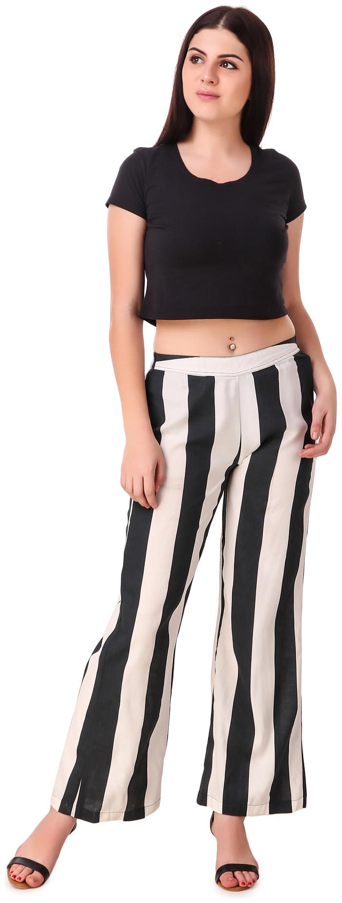 

Sritika White Reyon Women s Trouser