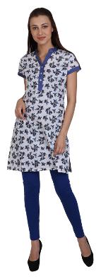 

Sritika Women White Printed Straight Kurta