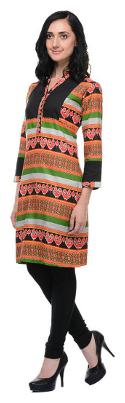 

Sritika Women Pink Printed Straight Kurta