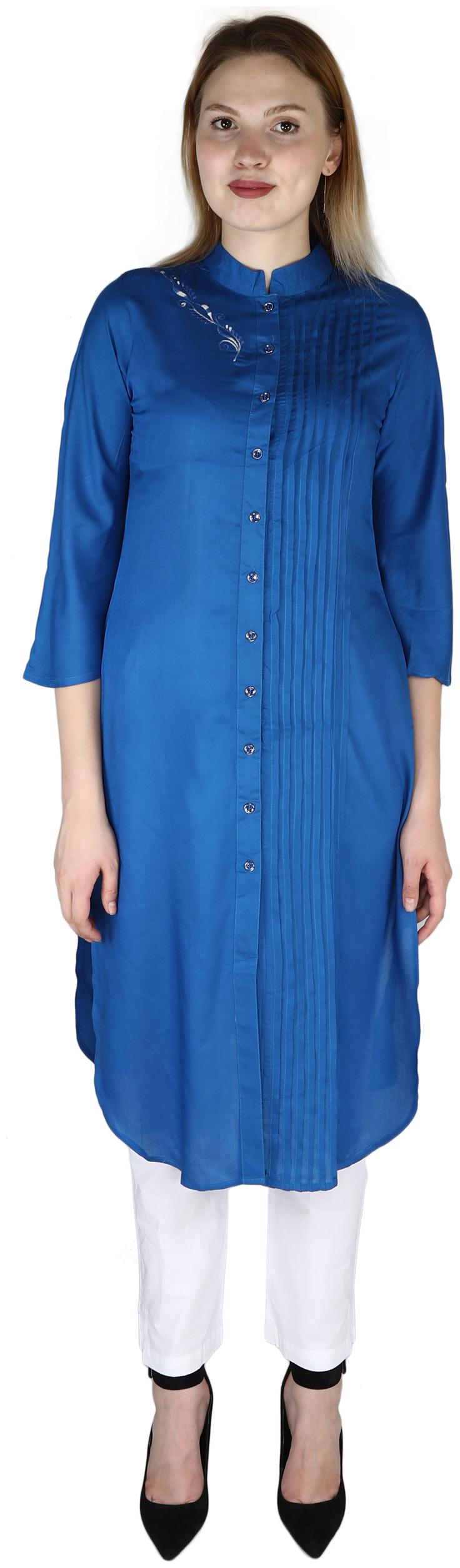 

Sritika Women Turquoise Rayon Kurti (RSF-13-Z)