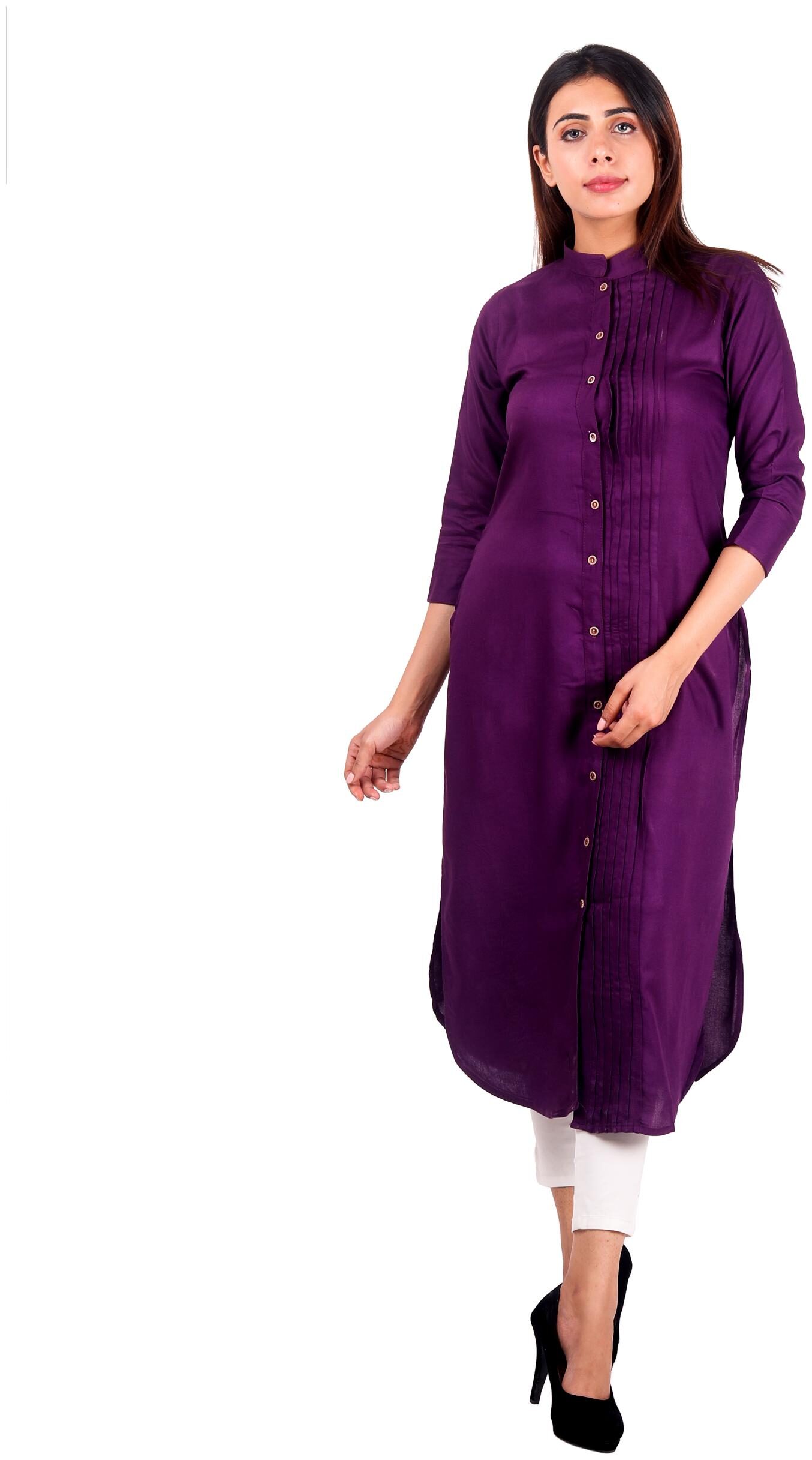 

Sritika Women Purple Rayon Kurti