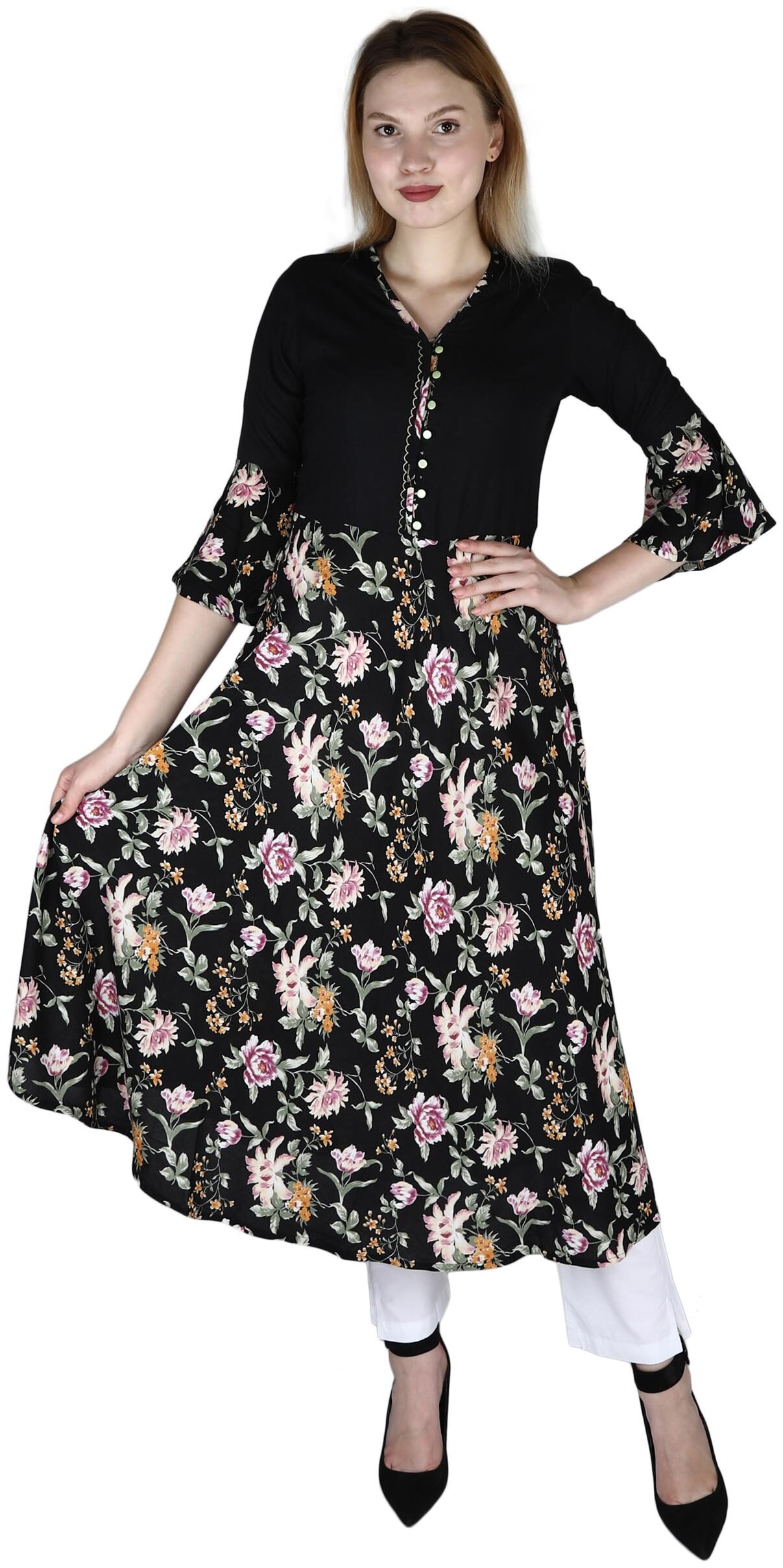 

Sritika Women Multi Rayon Kurti (RSF-15-U)