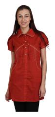 

Sritika Women Red Printed Straight Kurta