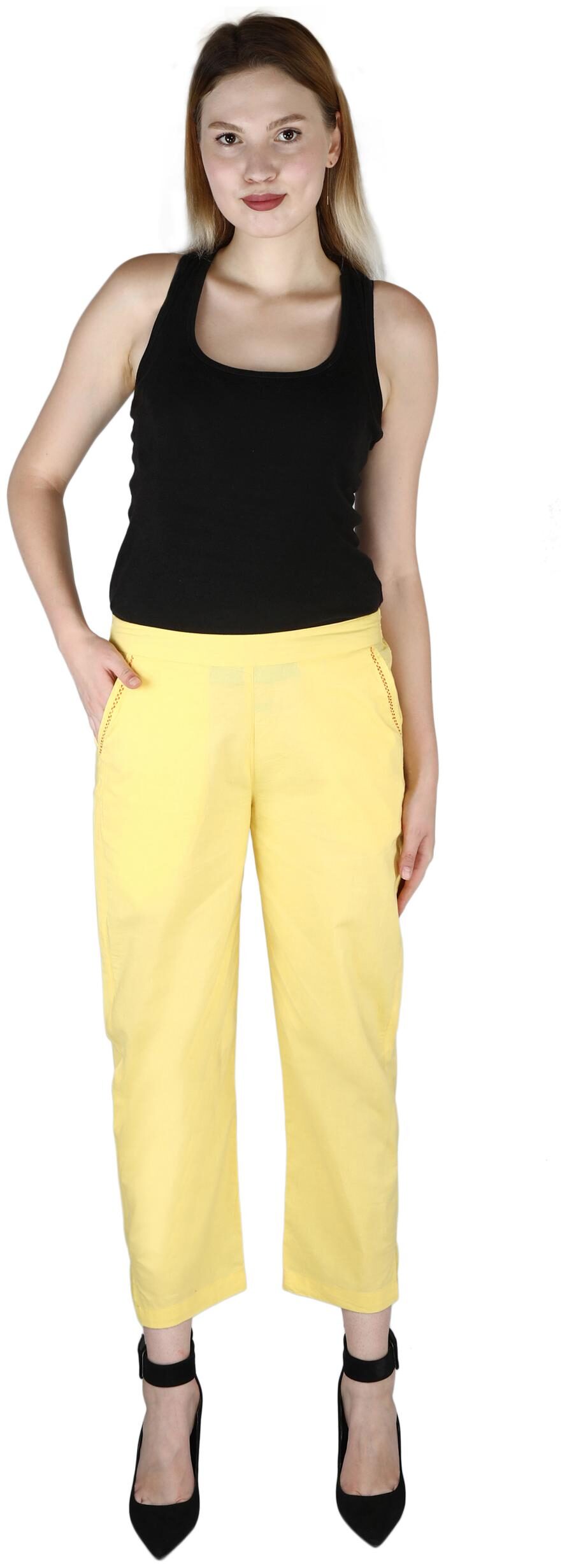 

Sritika Yellow Cotton Women s Trouser