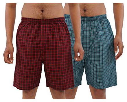 

Stable impex Men Cotton Checked Assorted Regular Shorts