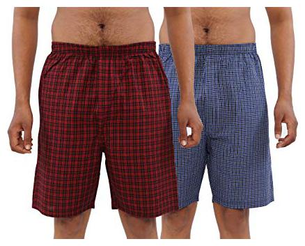 

Stable impex Men Cotton Checked Assorted Regular Shorts