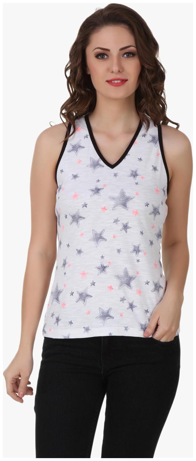 

Star parinted Racer Back Top