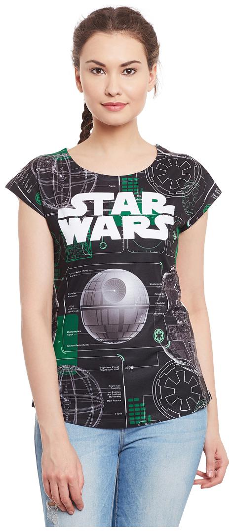 

Star Wars Black Polyester Top For Women