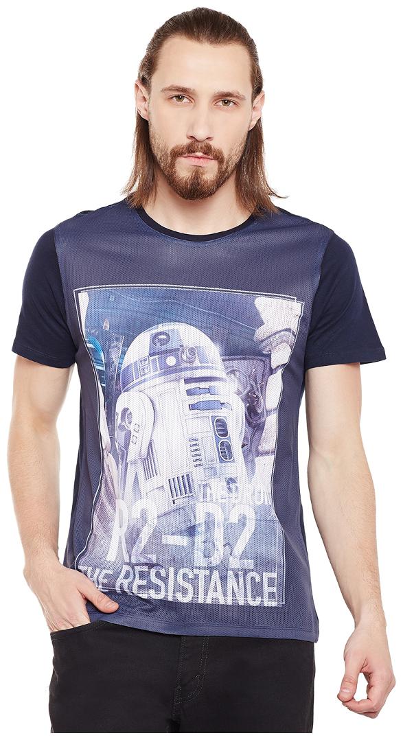 

Star Wars Men Blue Regular fit Cotton Round neck T-Shirt - Pack Of 1