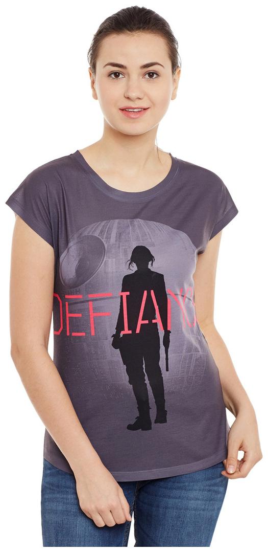 

STAR WARS Grey Polyester Top For Women