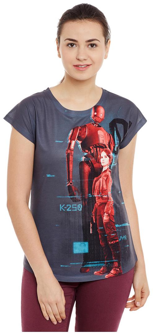 

STAR WARS Grey Polyester Top For Women