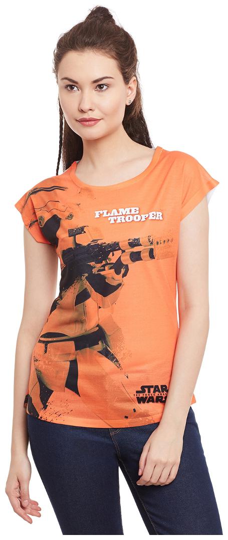 

Star Wars Orange Polyester Top For Women