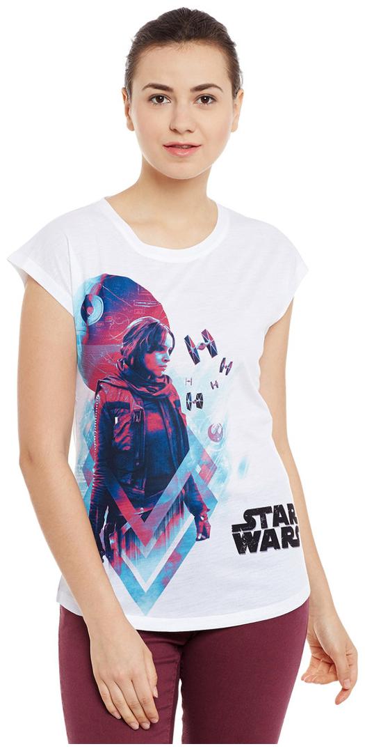 

STAR WARS White Polyester Top For Women