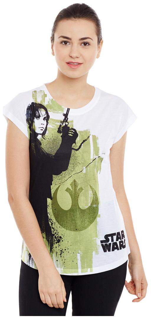 

STAR WARS White Polyester Top For Women