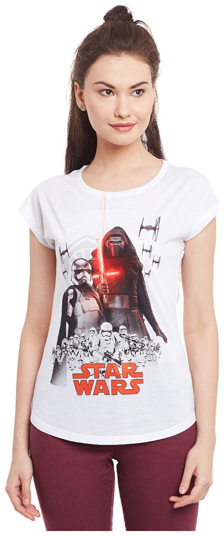 

Star Wars White Polyester Top For Women