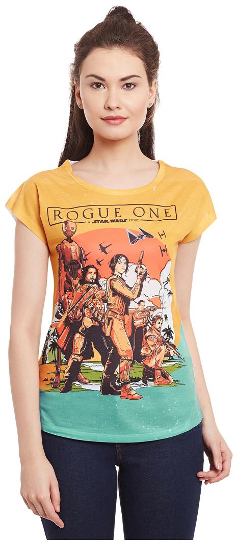 

Star Wars Yellow Polyester Top For Women