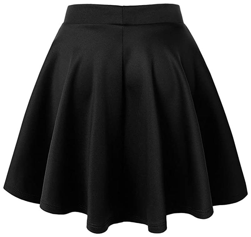 

Stars and You Solid Flared skirt Mini Skirt - Black