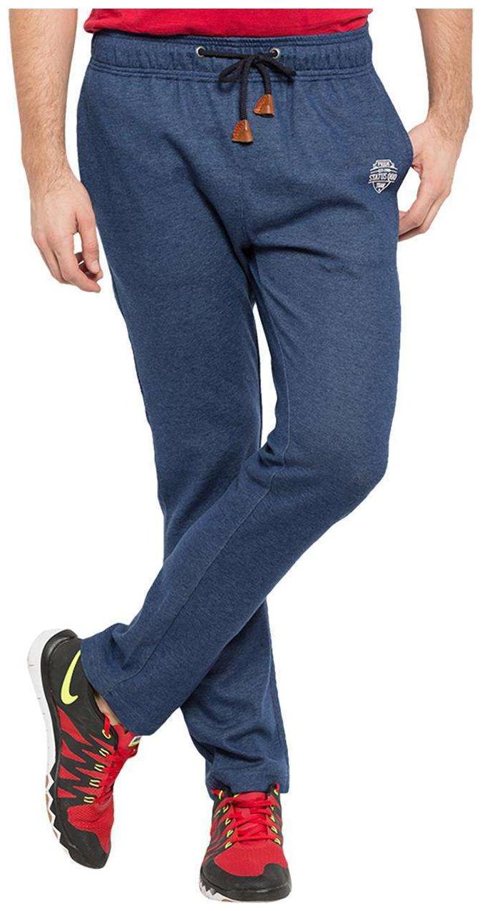 

Status Quo Men Blue Solid Regular fit Track pants