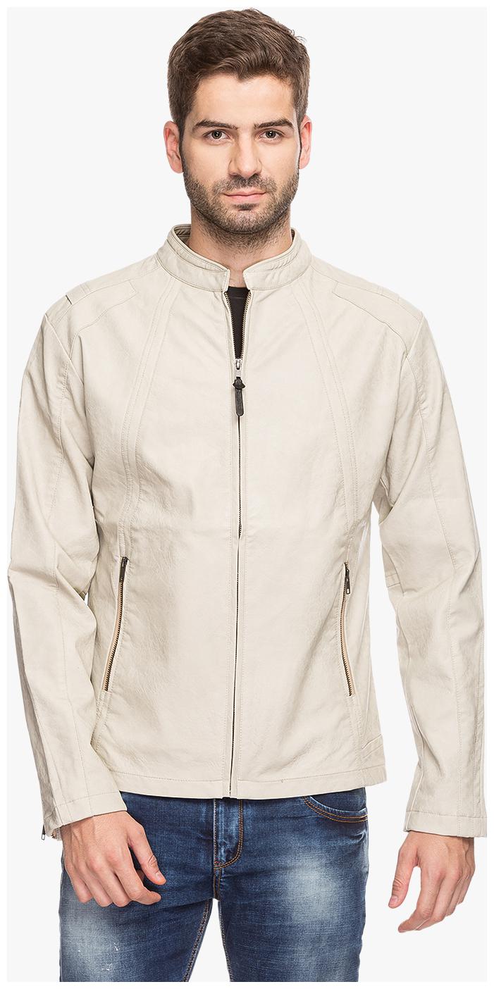

Status Quo Mens Polyester Beige Slim Fit Jacket