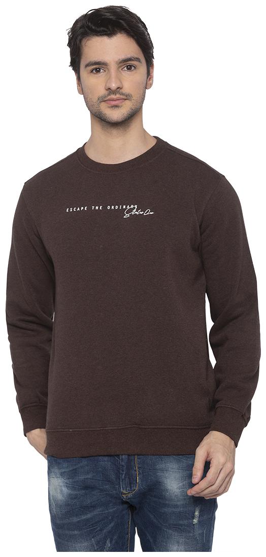 

Status Quo Men Brown Round neck Sweatshirt