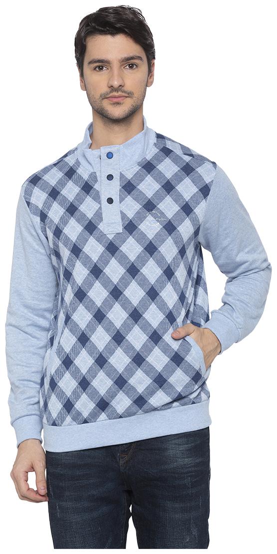 

Status Quo Men Blue High neck Sweatshirt