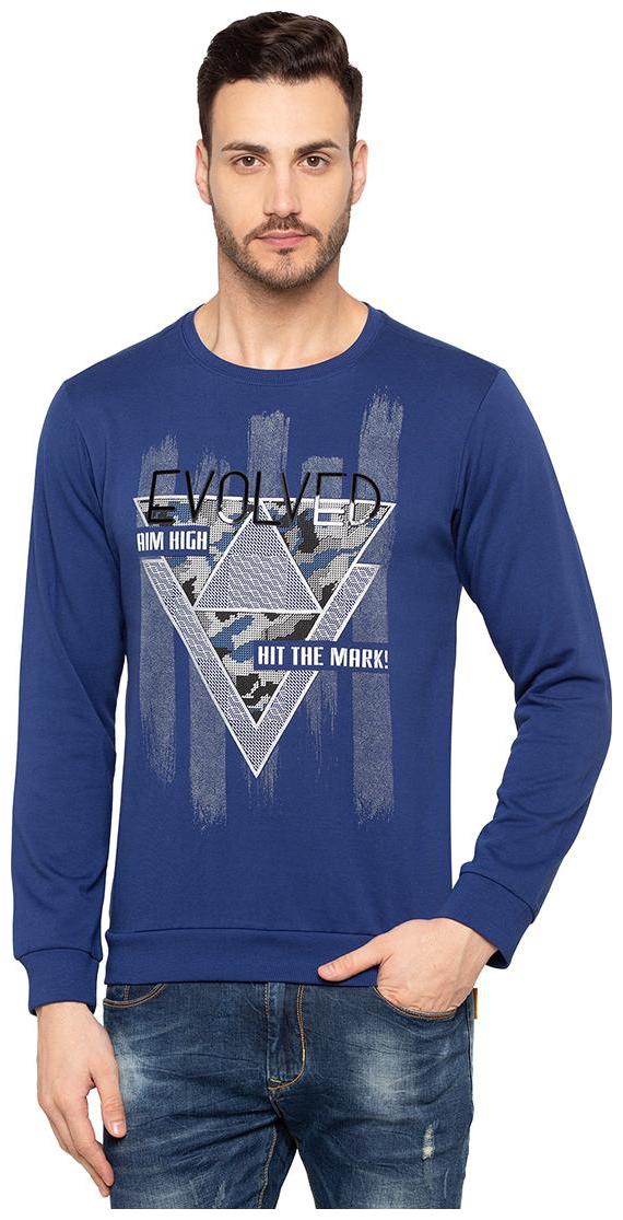 

Status Quo Men Blue Round neck Sweatshirt