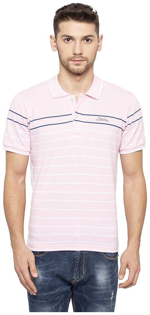 

Status Quo Men Pink Slim fit Cotton Polo collar T-Shirt - Pack Of 1