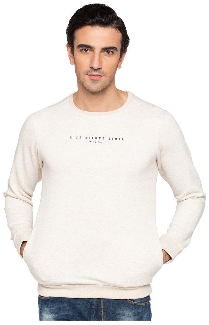 

Status Quo Men Beige Round neck Sweatshirt