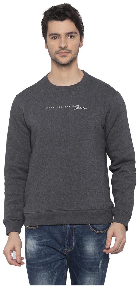 

Status Quo Men Grey Round neck Sweatshirt