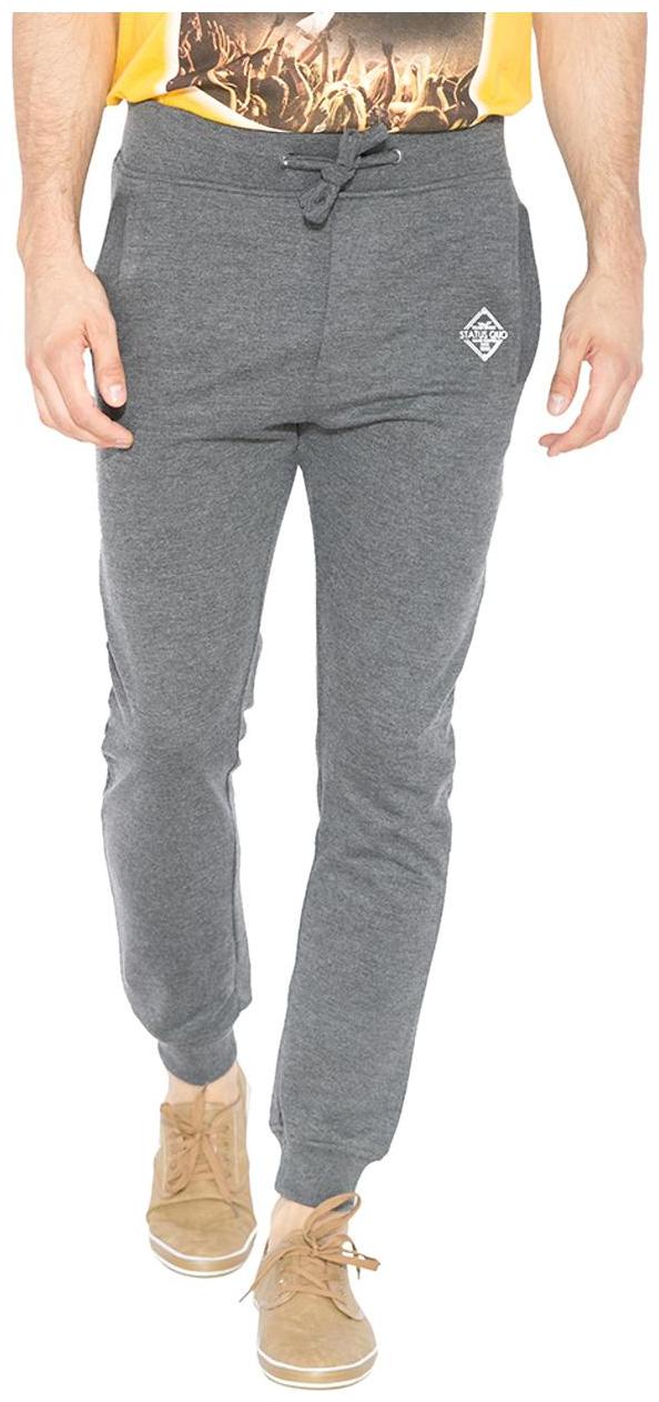 

Status Quo Mens Anthra Grey Slim Fit Mid Rise Track Pants