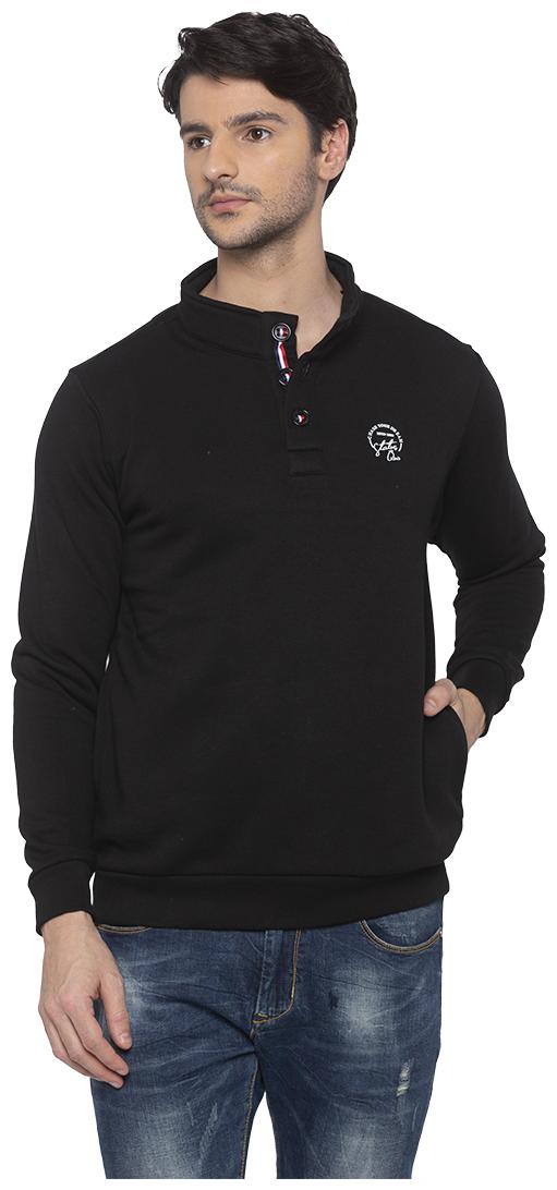 

Status Quo Men Black High neck Sweatshirt