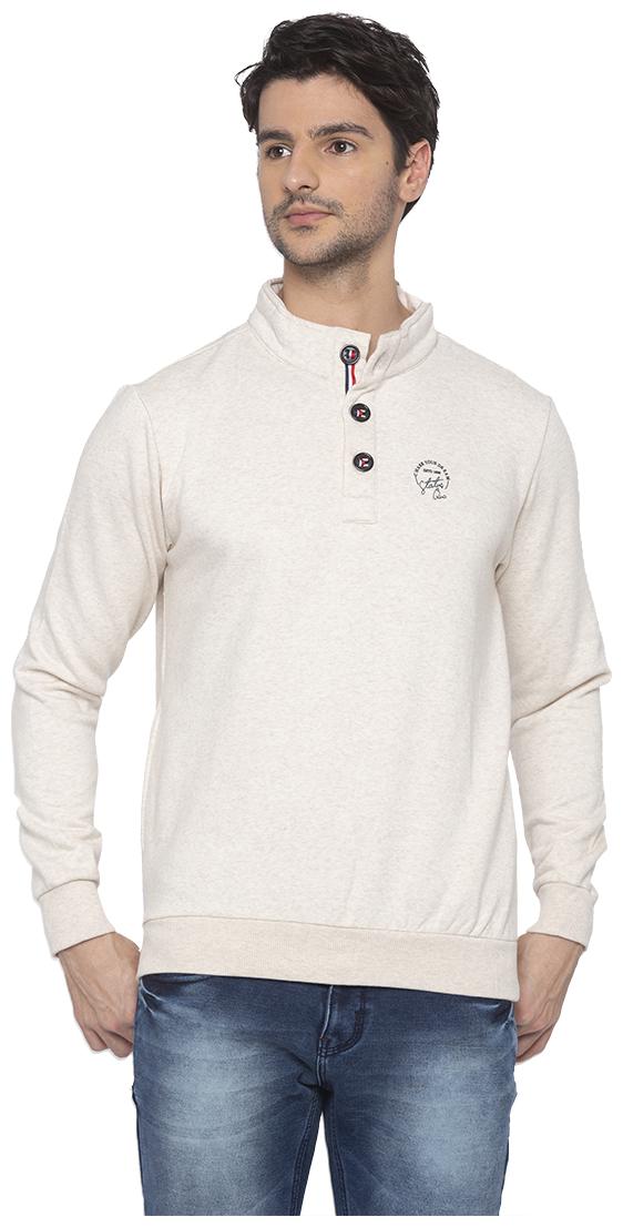 

Status Quo Men Beige High neck Sweatshirt