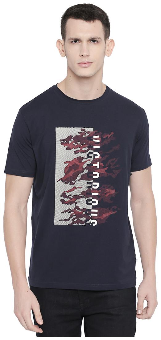 

Status Quo Men Blue Slim fit Cotton Round neck T-Shirt - Pack Of 1