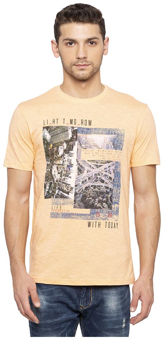 

Status Quo Men Yellow Slim fit Cotton Round neck T-Shirt - Pack Of 1