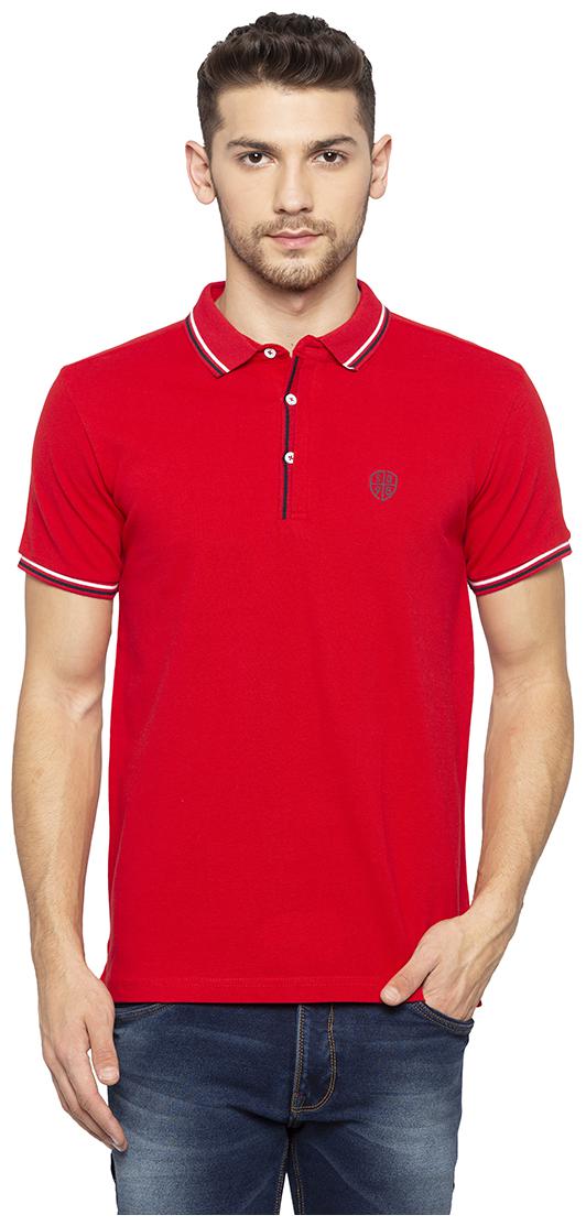 

Status Quo Men Red Slim fit Cotton Polo collar T-Shirt - Pack Of 1
