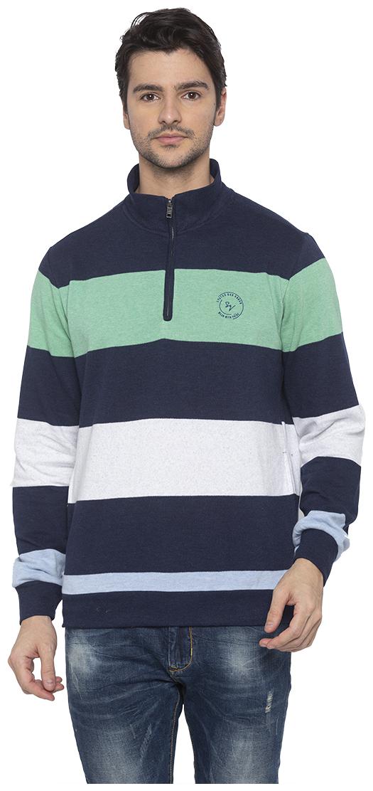 

Status Quo Men Blue High neck Sweatshirt