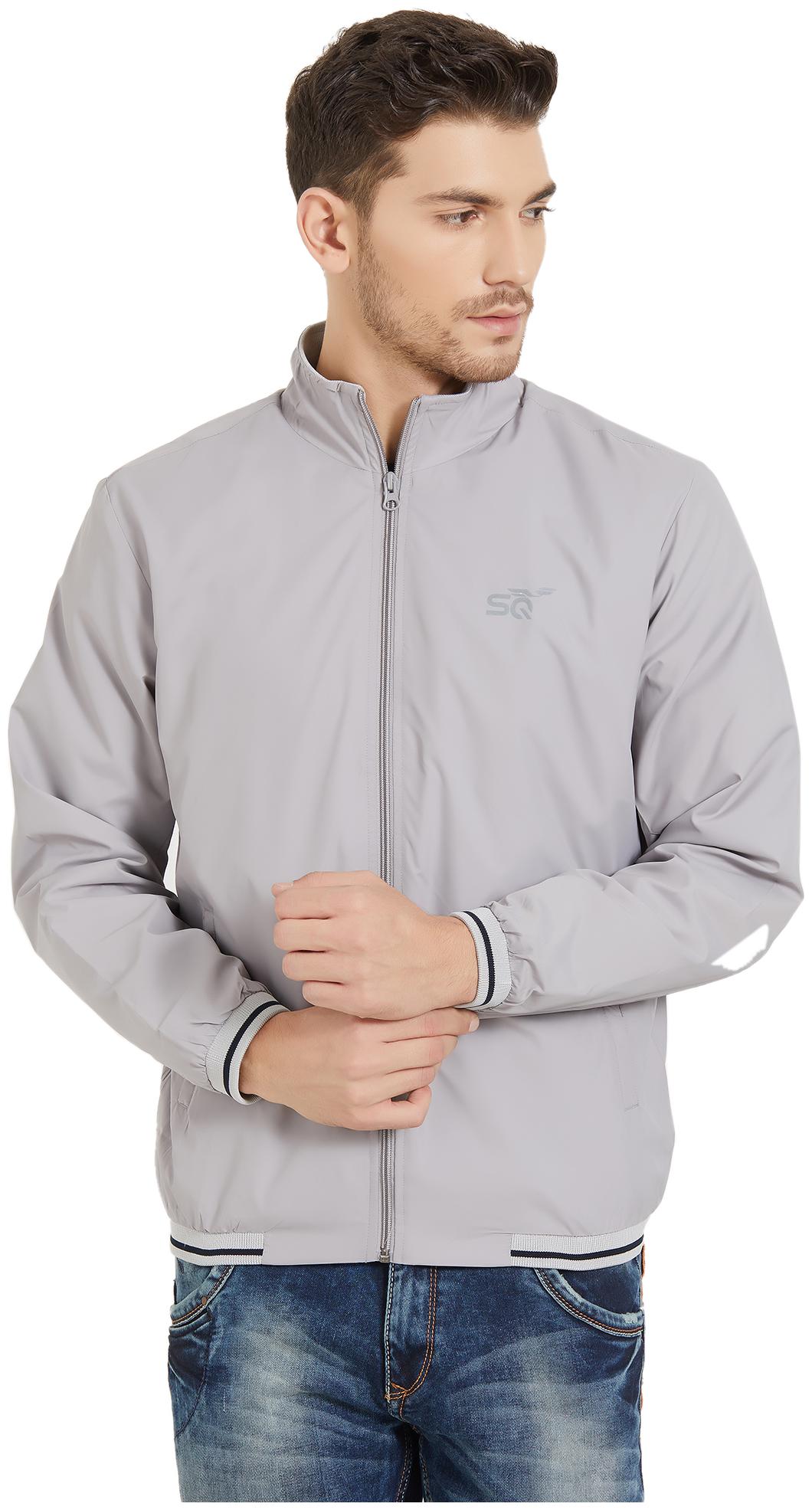 

Status Quo Men Grey Solid Quilted jacket