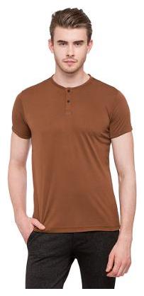 

Status Quo Men Brown Regular fit Cotton Blend Henley neck T-Shirt - Pack Of 1