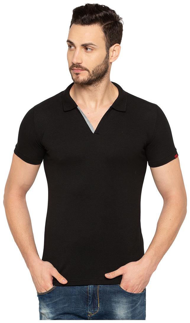 

Status Quo Men Black Slim fit Cotton Polo collar T-Shirt - Pack Of 1