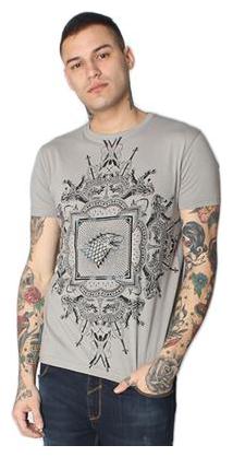 

Status Quo Men Grey Regular fit Cotton Lycra Round neck T-Shirt - Pack Of 1